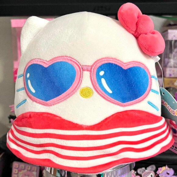 Sanrio Hello Kitty in Bathing Suit & Sunglasses 6.5" Squishmallow Stuffed Plush - Picture 1 of 2